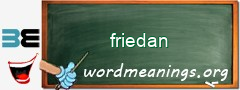 WordMeaning blackboard for friedan